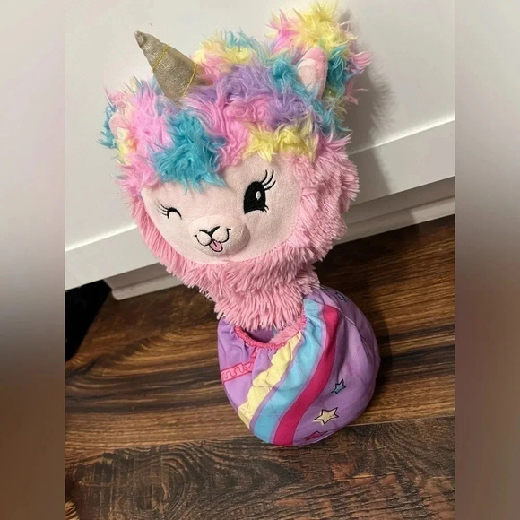 Pikmi Pops Pajama Llamas Plush Stuffed Animal Llamacorn Unicorn Pocket Girl Fun - Picture 2 of 8